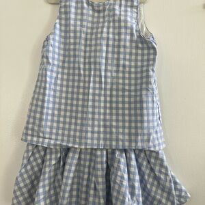Victoria Beckham for target Blue and White Gingham Dress Sz M